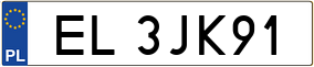 Truck License Plate